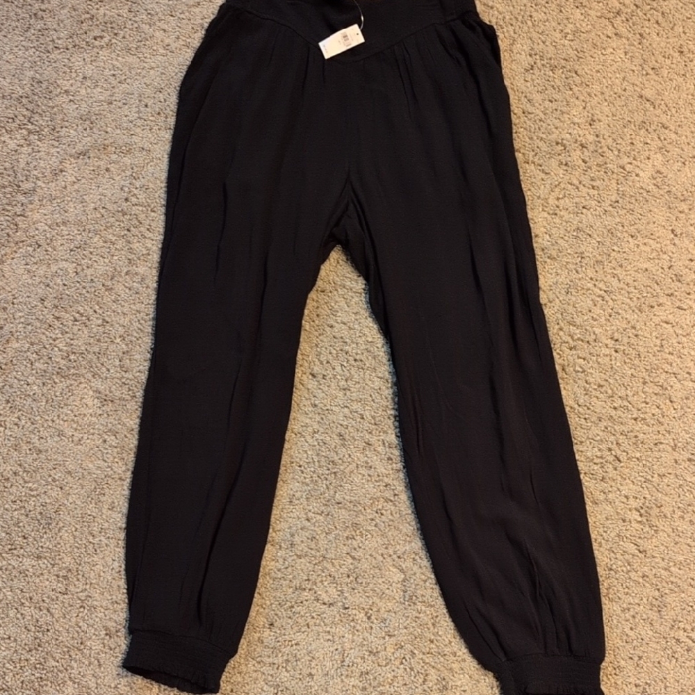 Aerie Black Baggy Joggers